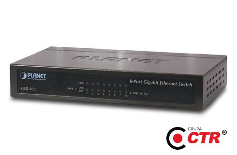 zdjęcie produktu Planet GSD-803 - Switch 8-portowy 1