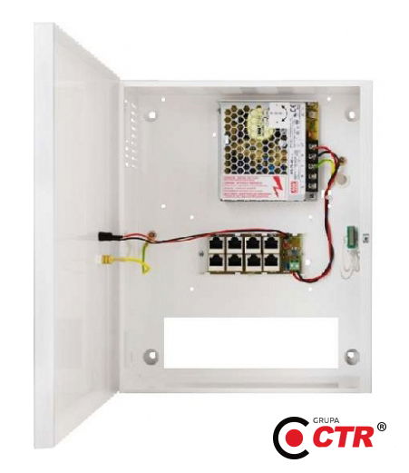 zdjęcie produktu POE0448 - Zasilacz PoE 48V-1,5A do 4 kamer IP 1