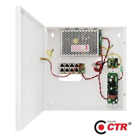 zdjęcie produktu POE0448B - Zasilacz PoE 48V-1,3A-7Ah do 4 kamer IP 1