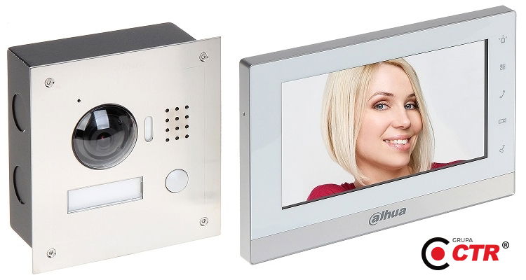 zdjęcie produktu VTK-VTO2000A-VTH1550 - Zestawy Wideodomofonowy IP 7" PoE 1