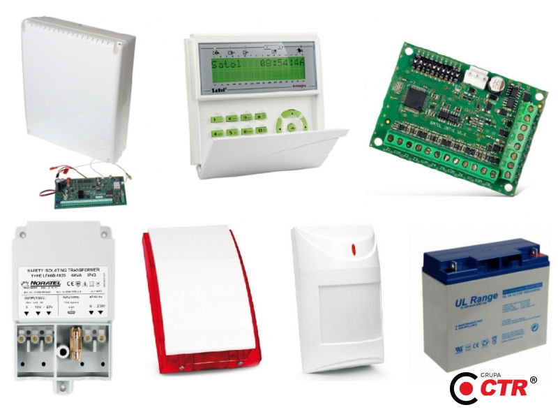 zdjęcie produktu Alarm SATEL INTEGRA 128WRL GSM 10 x PIR Syg.zew. 1