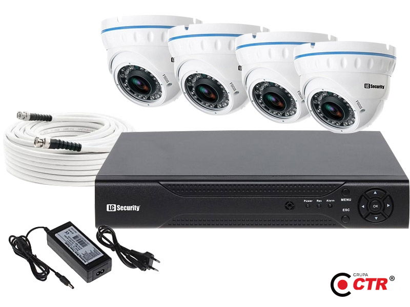zdjęcie produktu Zestaw 4 kamer LC-676 AHD + akcesoria 1