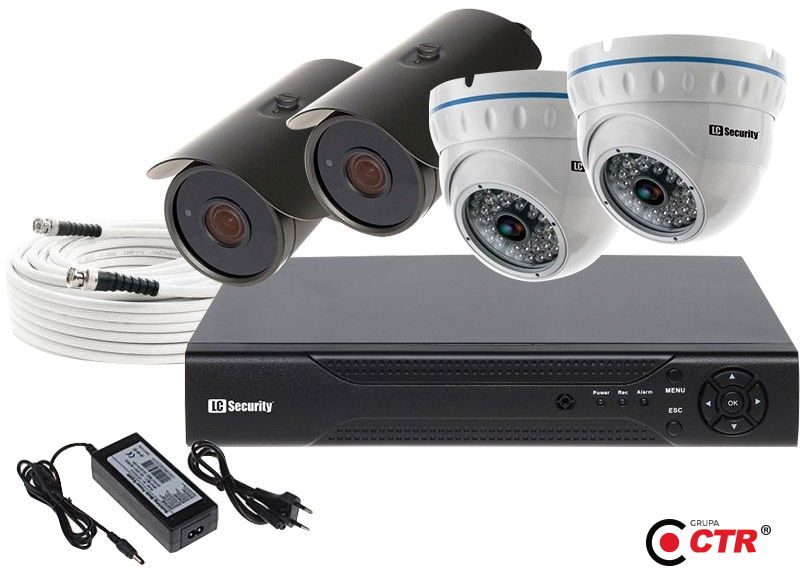zdjęcie produktu Zestaw 2xLC-501 + 2xLC-141 AHD PREMIUM + akcesoria 1