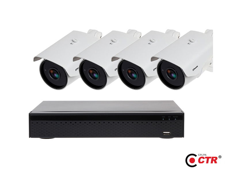 zdjęcie produktu Zestaw 4 x LC-400 IP PoE + rejestrator 1