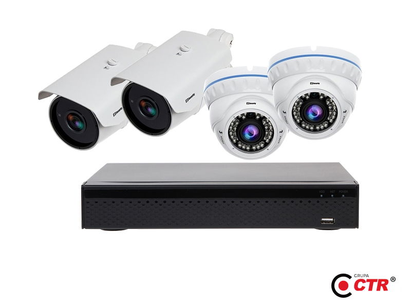 zdjęcie produktu Zestaw 2xLC-400 IP + 2xLC-444 IP + rejestrator 1