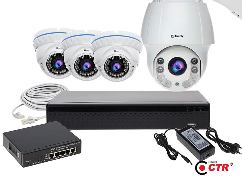 zdjęcie produktu Zestaw 3xLC-444 IP + LC-HDX44 IP + akcesoria 1