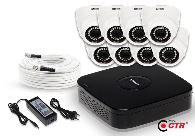 zdjęcie produktu Zestaw 8 kamer LC-304 AHD + akcesoria 1
