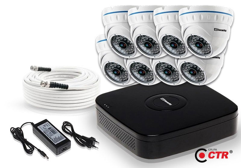 zdjęcie produktu Zestaw 8 kamer LC-141 AHD + akcesoria 1