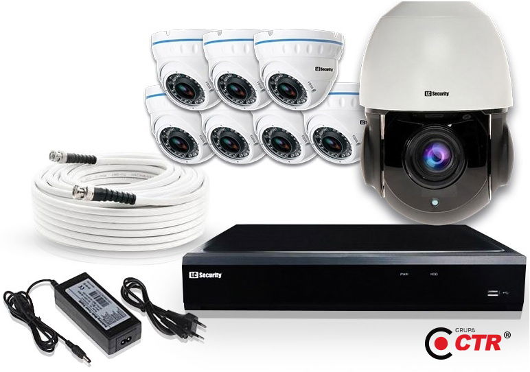 zdjęcie produktu Zestaw 7xLC-676 AHD PREMIUM + LC-HDX24 AHD + akcesoria 1