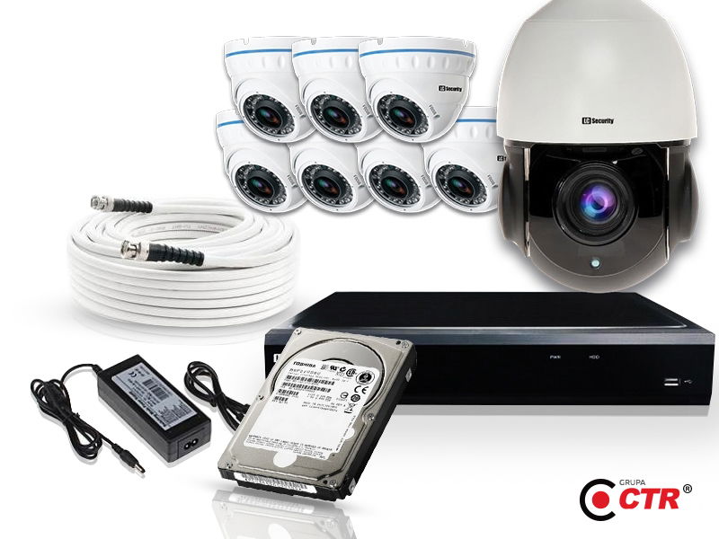 zdjęcie produktu Zestaw 7xLC-676 AHD PREMIUM + LC-HDX24 AHD + akcesoria + 1TB 1