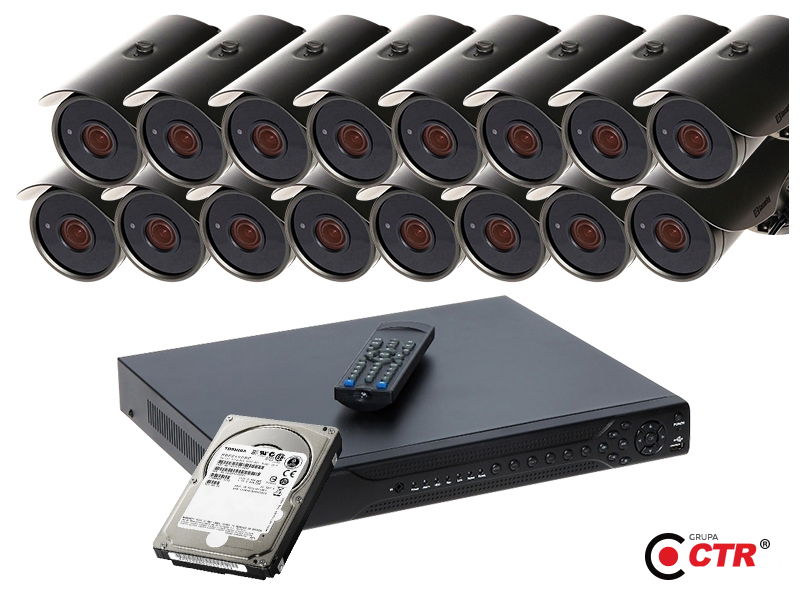 zdjęcie produktu Zestaw 16 kamer LC-511 AHD + rejestrator + dysk 1TB 1
