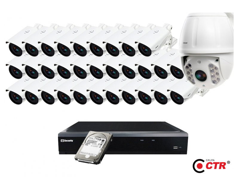 zdjęcie produktu Zestaw 15xLC-366 IP POE + LC-HDX22IP PREMIUM + rejestrator + 1TB 1
