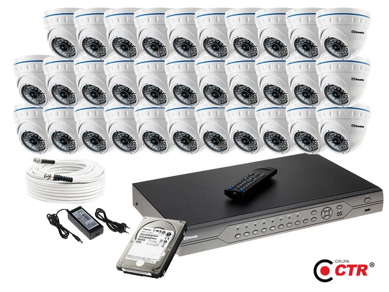 zdjęcie produktu Zestaw 32 kamer LC-141 AHD + akcesoria + dysk 1TB 1