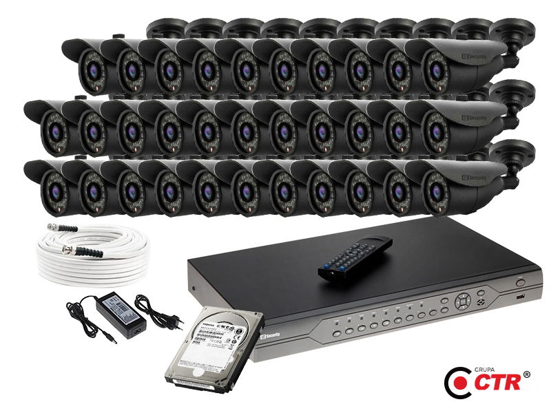 zdjęcie produktu Zestaw 32 kamer LC-302D + akcesoria + dysk 1TB 1