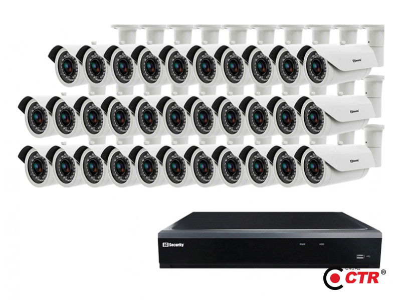 zdjęcie produktu Zestaw 32 kamer LC-155 IP POE + rejestrator 1