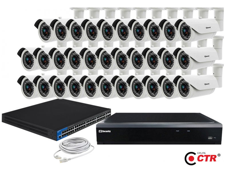 zdjęcie produktu Zestaw 32 kamer LC-155 IP POE + akcesoria 1