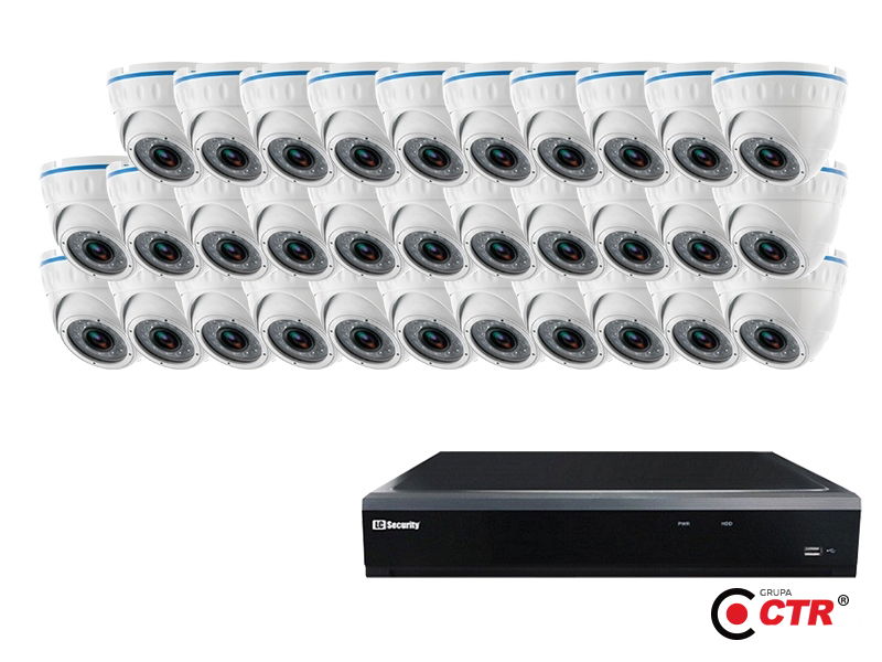 zdjęcie produktu Zestaw 32 kamer LC-244 IP POE + rejestrator 1