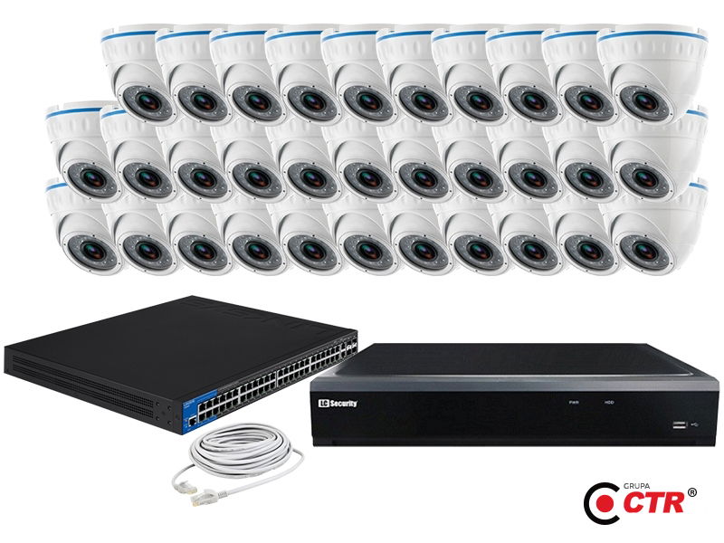 zdjęcie produktu Zestaw 32 kamer LC-244 IP POE + akcesoria 1