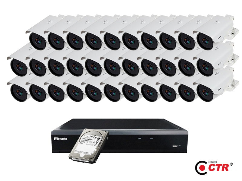 zdjęcie produktu Zestaw 32 kamer LC-259 IP POE + rejestrator + dysk 1TB 1