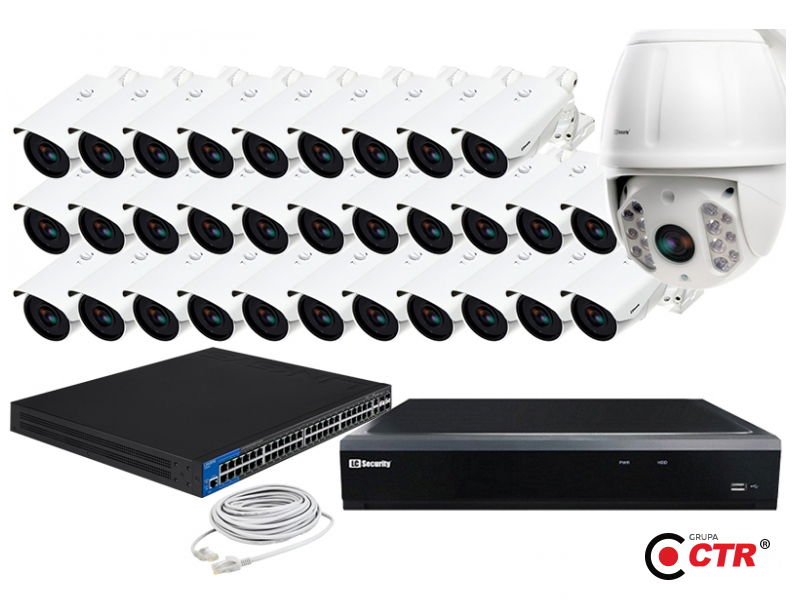 zdjęcie produktu Zestaw 31xLC-366 IP POE + LC-HDX40 IP + akcesoria 1
