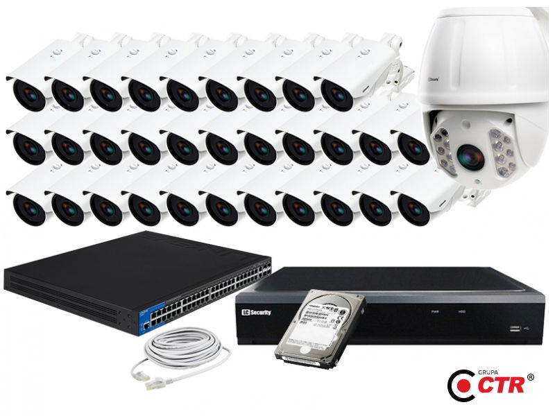 zdjęcie produktu Zestaw 31xLC-366 IP POE + LC-HDX40 IP + akcesoria + 1TB 1