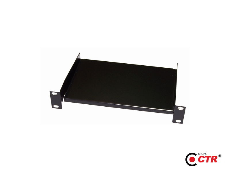 zdjęcie produktu Czarna półka do szaf rack 10" 1