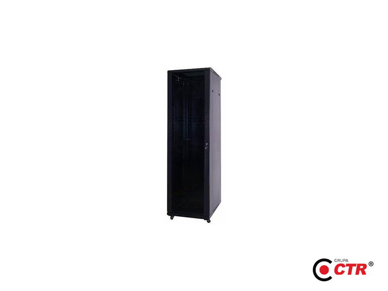 zdjęcie produktu LC-R19-S42U600800 - Stojąca szafa serwerowa czarna 1