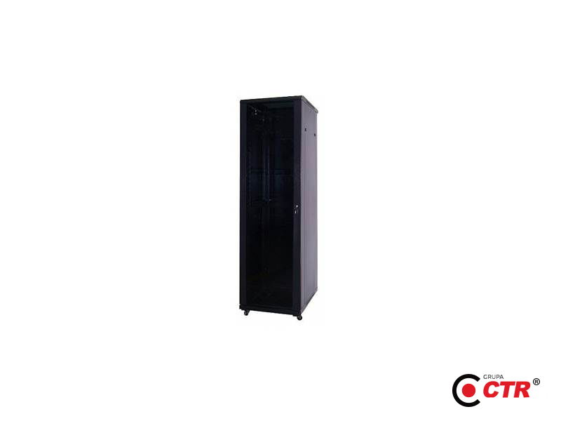 zdjęcie produktu LC-R19-S42U6001000 Tecno - Czarna szafa rack stojąca 1