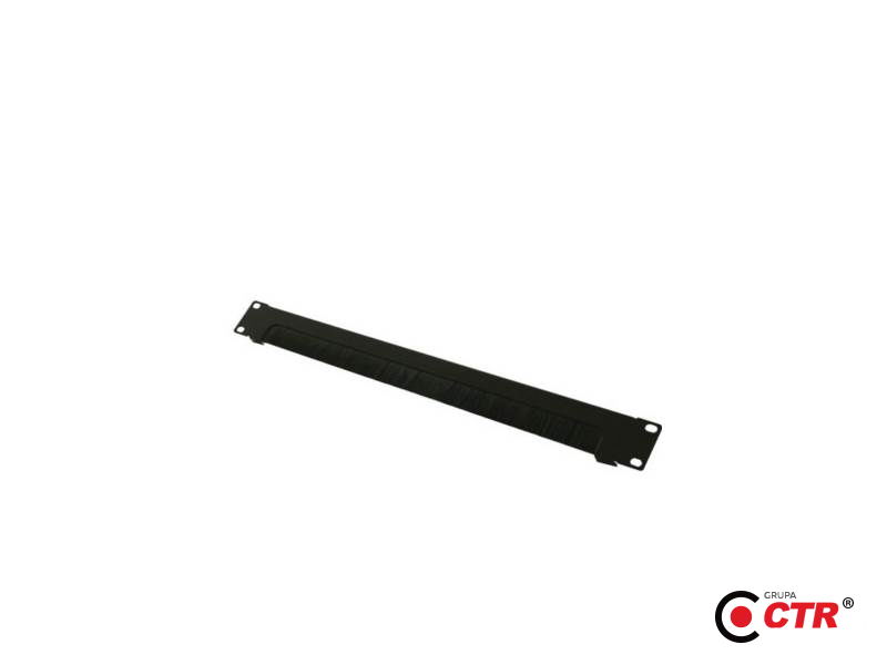 zdjęcie produktu Panel 19" 1U ze szczotką czarny 1