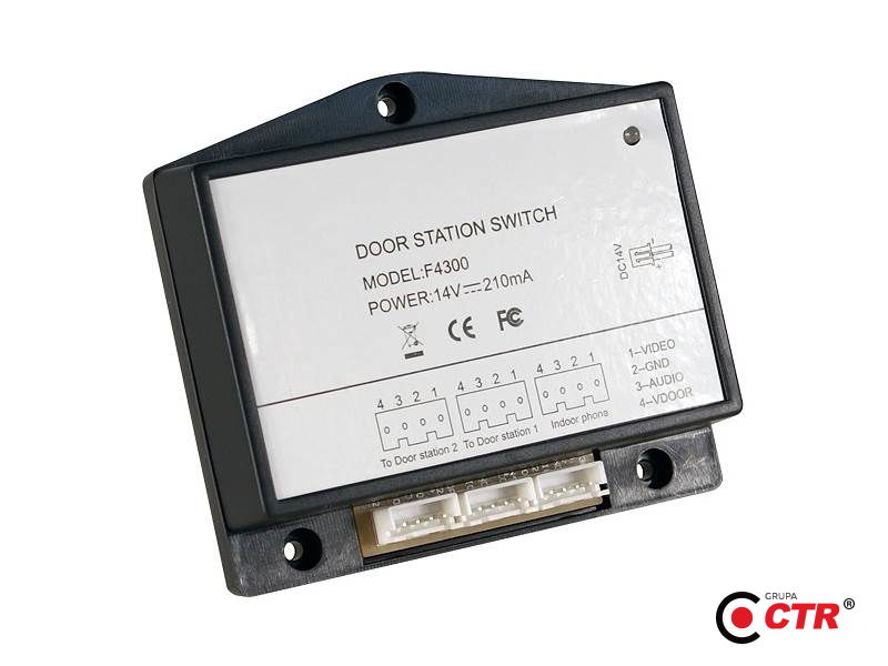 zdjęcie produktu Genway F-4300 przełącznik z zasilaczem do 2 wejść 1