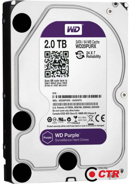 zdjęcie produktu WD20PURX - Dysk twardy 2TB Western Digital 1