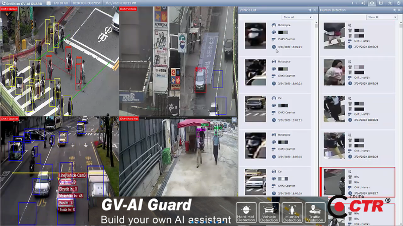 zdjęcie produktu GV-AI Guard Basic PVD/1 GeoVision Oprogramowanie NVR 1