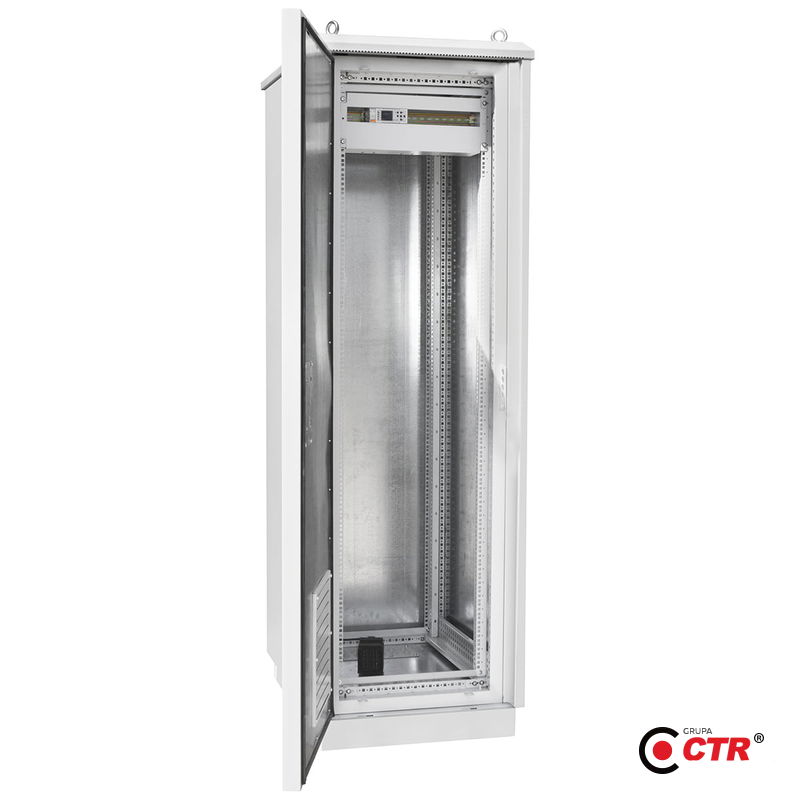 zdjęcie produktu LC-R19-S42U8001000 - Szafa rack z drzwiami przeszklonymi 1